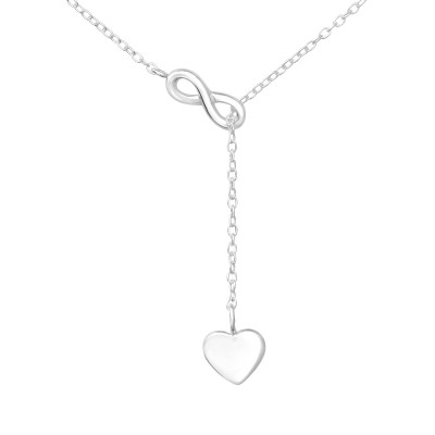 Silver Infinity Love Y Necklace