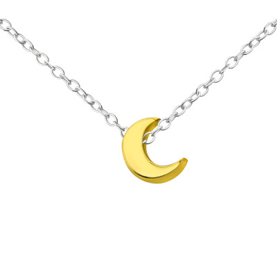 Crescent Sterling Silver Necklace