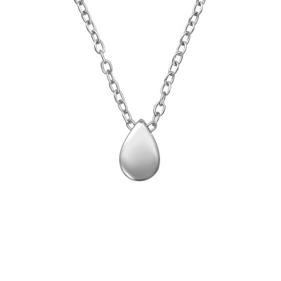 Pear Sterling Silver Necklace