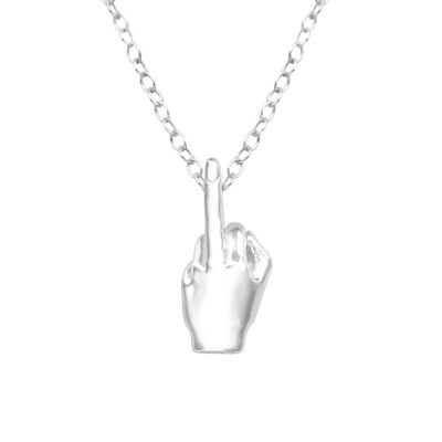 Silver Finger Necklace