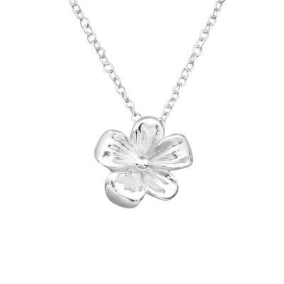 Silver Flower Necklace