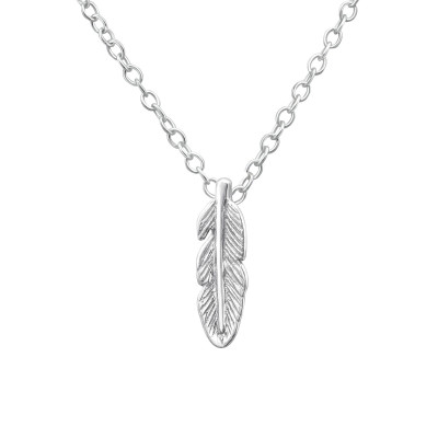 Silver Feather Necklace