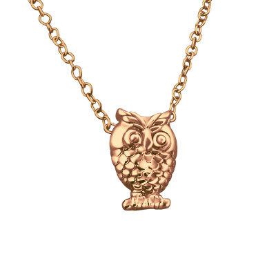 Silver Owl Necklace