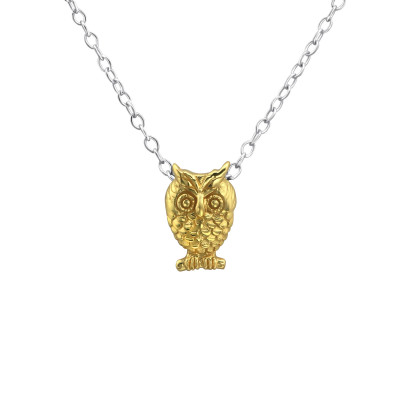 Silver Owl Necklace