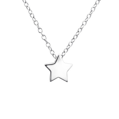 Silver Star Necklace