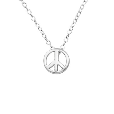 Silver Peace Necklace