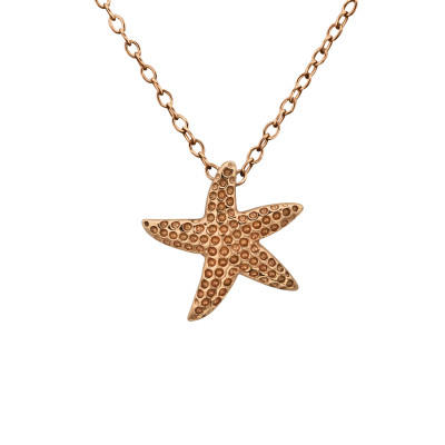 Silver Starfish Necklace