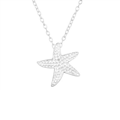 Silver Starfish Necklace