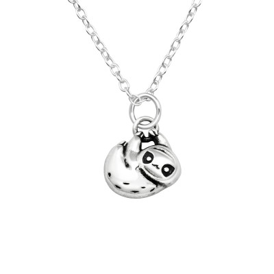 Silver Sloth Necklace