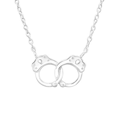 Silver Handcuffs Necklace