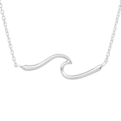 Silver Wave Necklace