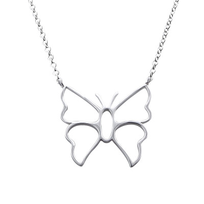 Butterfly Sterling Silver Necklace