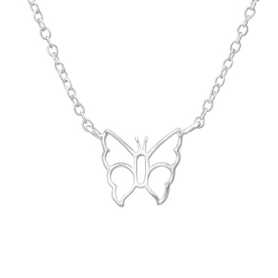 Silver Butterfly Necklace