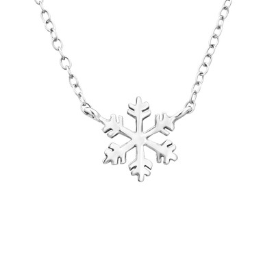 Silver Snowflake Necklace