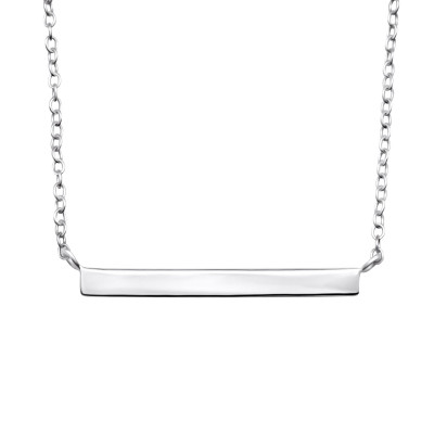 Silver Bar Necklace