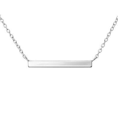 Bar Sterling Silver Necklace