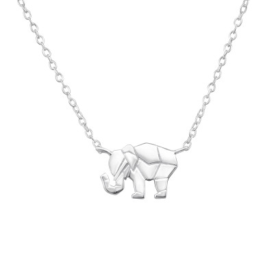 Silver Elephant Necklace