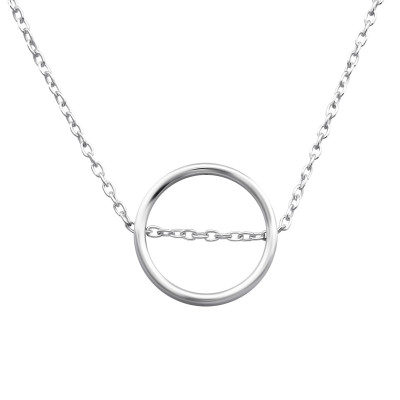 Silver Circle Necklace