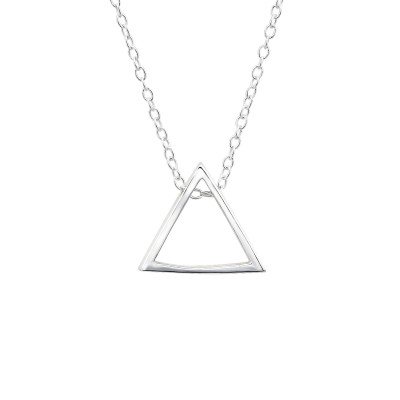 Silver Triangle Necklace