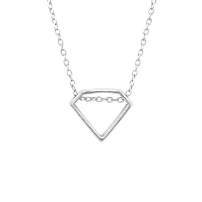 Silver Diamond Necklace