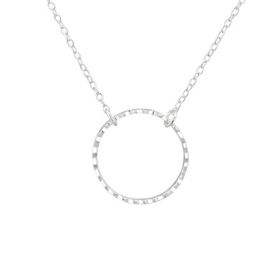 Silver Circle Necklace