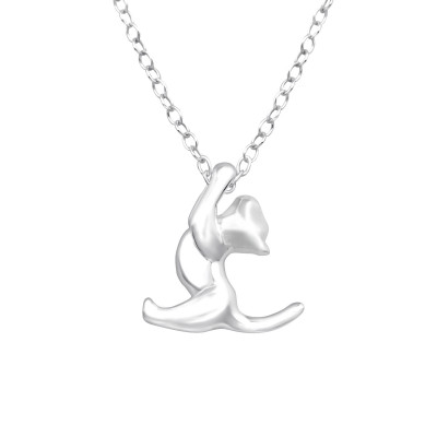 Silver Cat Necklace