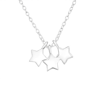 Silver Stars Necklace