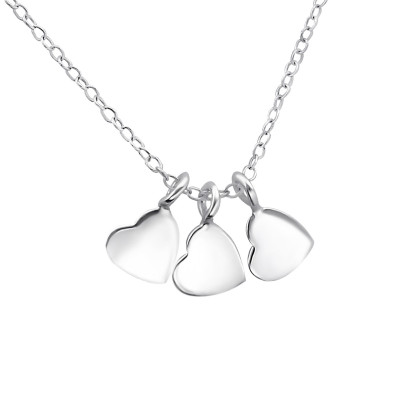 Silver Hearts Necklace