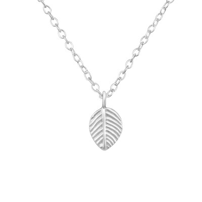 Silver Leaf Necklace