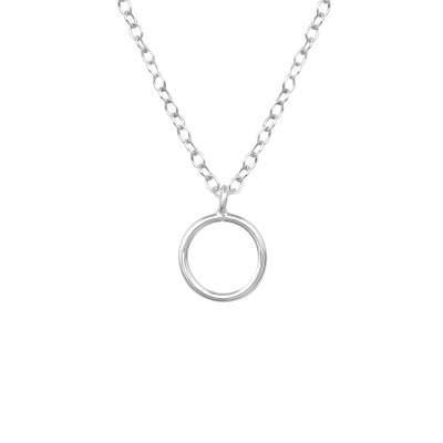 Silver Circle Necklace