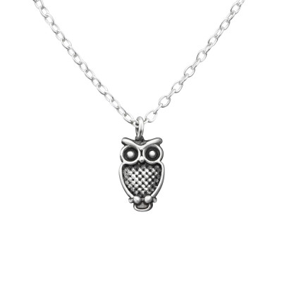 Silver Owl Necklace