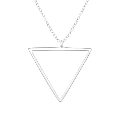 Silver Triangle Necklace