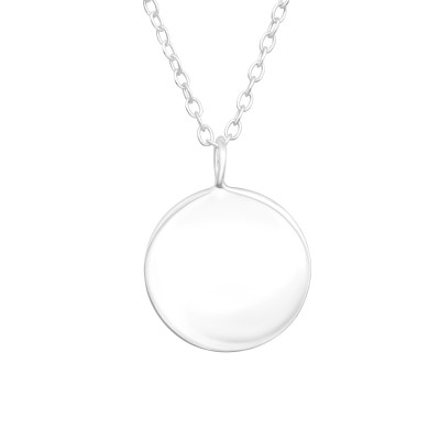 Silver Round Necklace