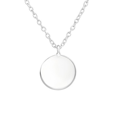 Silver Round Necklace