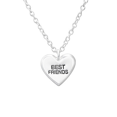 Silver BEST FRIENDS Necklace