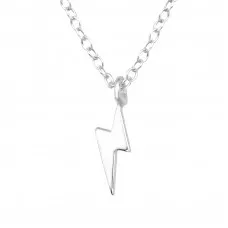 Silver Lightning Bolt Necklace