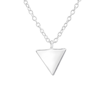 Silver Triangle Necklace