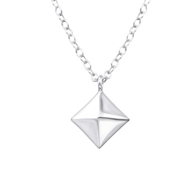 Silver Square Necklace