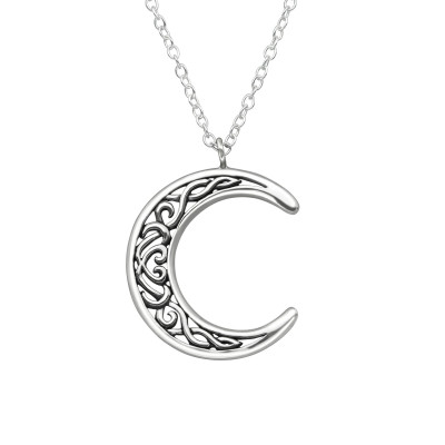 Silver Moon Necklace