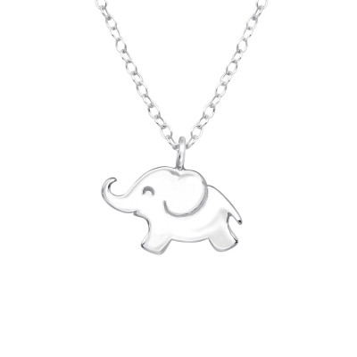 Silver Elephant Necklace