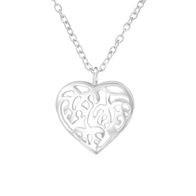 Heart Sterling Silver Necklace