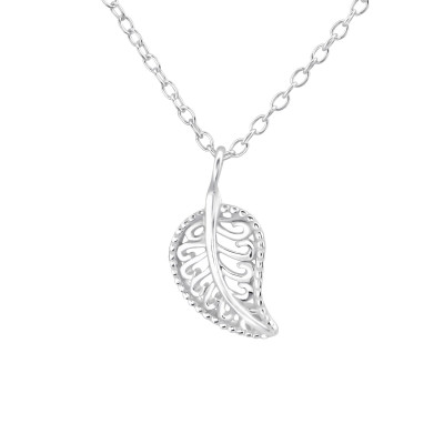 Silver Leaf Necklace