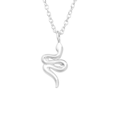 Silver Snake Necklace