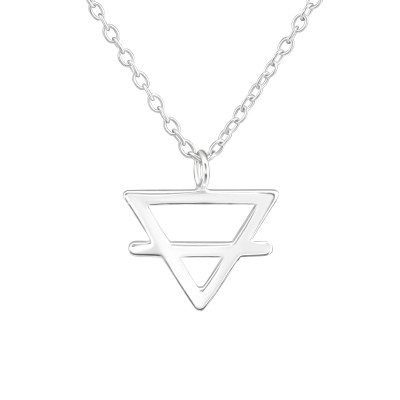 Silver Triangle Necklace