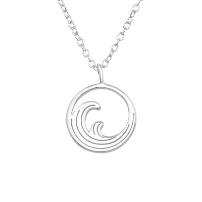 Silver Wave Necklace