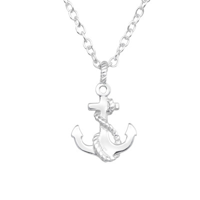 Silver Anchor Necklace