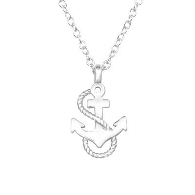 Silver Anchor Necklace