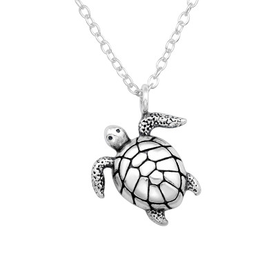 Silver Turtle Necklace