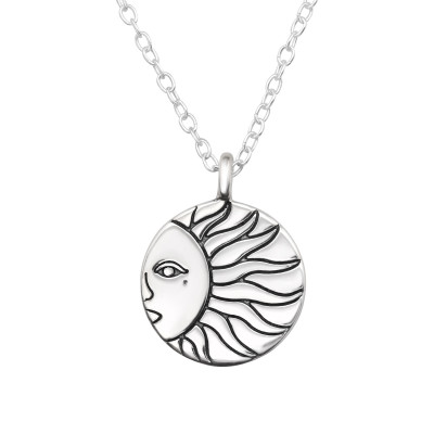 Silver Sun Necklace