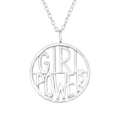 Silver GIRL POWER Necklace